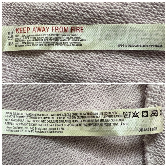 Free People Spin Hooded Pullover Sweatshirt Lilac S NWT - Picture 8 of 12